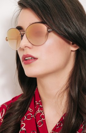 Женские светло-розовые солнцезащитные очки BVLGARI, арт. 6091B-20146F купить в ЦУМ | Фото №2 Солнцезащитные очки BVLGARI светло-розовые | Фото №2