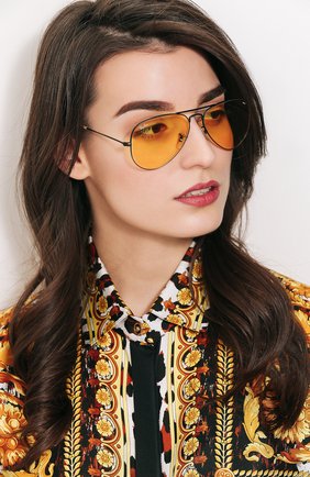 Женские солнцезащитные очки RAY-BAN желтого цвета по цене 14100 руб., арт. 3025-90664A | Фото 2 Женские солнцезащитные очки RAY-BAN желтого цвета, арт. 3025-90664A | Фото 2