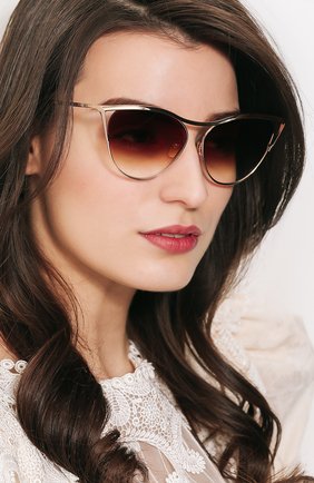 Женские золотые солнцезащитные очки Dita, сезон SS 2018, арт. REV0IR/01 купить в ЦУМ | Фото №1 Солнцезащитные очки Dita золотые | Фото №1