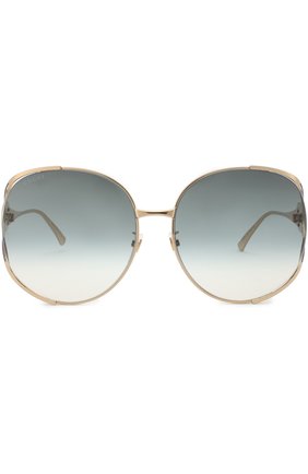 Женские солнцезащитные очки GUCCI золотого цвета по цене 31950 руб., арт. GG0225 004 | Фото 3 Женские солнцезащитные очки GUCCI золотого цвета, арт. GG0225 004 | Фото 3