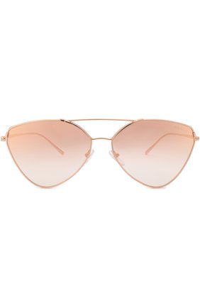 Женские золотые солнцезащитные очки Prada, арт. 51US-SVFAD2 купить в ЦУМ | Фото №3 Солнцезащитные очки Prada золотые | Фото №3
