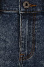 Детские джинсы с декоративными потертостями BURBERRY синего цвета, арт. 4063493 | Фото 3 (Материал внешний: Хлопок; Статус проверки: Проверено, Проверена категория; Детали: Потертости)
