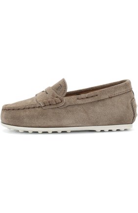 Детские замшевые мокасины с перемычкой TOD’S бежевого цвета по цене 11400 руб., арт. UXT0LR00010RE0C405 | Фото 2 Детские замшевые мокасины с перемычкой TOD’S бежевого цвета, арт. UXT0LR00010RE0C405 | Фото 2 (Мальчики Кросс-КТ: мокасины; Статус проверки: Проверена категория; Материал внутренний: Натуральная кожа; Материал внешний: Кожа)