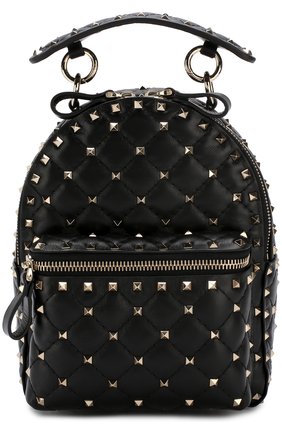 Рюкзак Valentino Garavani Rockstud Spike mini | Фото №1 Рюкзак Valentino Garavani Rockstud Spike mini | Фото №1