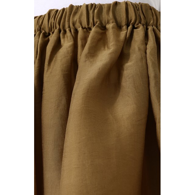 фото Однотонная шелковая юбка-миди uma wang