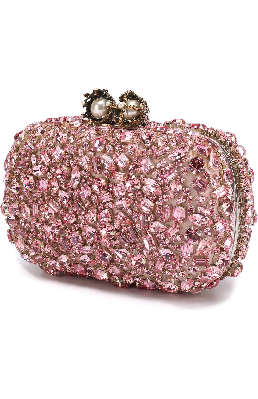 Женский клатч classic skull ALEXANDER MCQUEEN светло-розового цвета по цене 287500 руб., арт. 509507/0B3JU | Фото 3 Женский клатч classic skull ALEXANDER MCQUEEN светло-розового цвета, арт. 509507/0B3JU | Фото 3