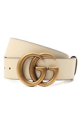 Женский кожаный ремень GUCCI белого цвета по цене 38200 руб., арт. 400593/AP00T | Фото 1 Женский кожаный ремень GUCCI белого цвета, арт. 400593/AP00T | Фото 1
