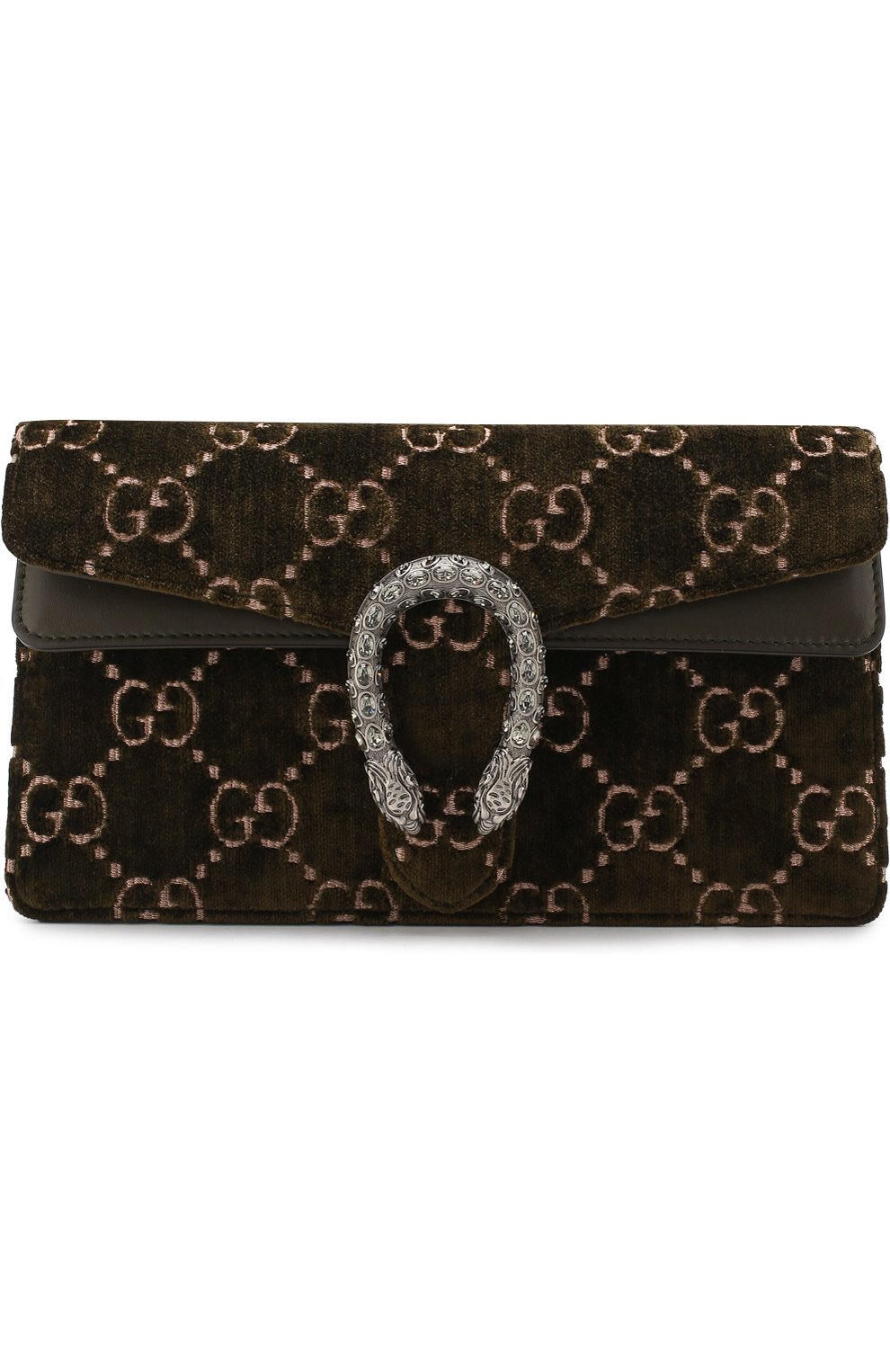 Женская сумка dionysus gg small GUCCI хаки цвета, арт. 499623/9JTAN | Фото 1