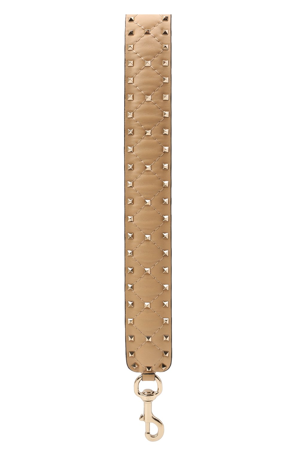 Женские кожаный ремень для сумки rockstud spike VALENTINO бежевого цвета по цене 69950 руб., арт. QW1P0P37/NAP | Фото 2 Женские кожаный ремень для сумки rockstud spike VALENTINO бежевого цвета, арт. QW1P0P37/NAP | Фото 2 (Ошибки технического описания: Нет высоты, Нет глубины; Материал: Натуральная кожа; Кросс-КТ: ремень-сумка; Статус проверки: Проверено, Проверена категория)