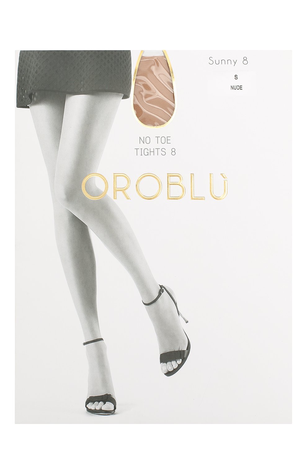 Женские капроновые колготки OROBLU бежевого цвета, арт. V0BC01383 | Фото 1