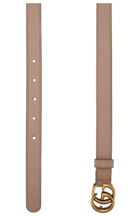 Женский кожаный ремень GUCCI бежевого цвета, арт. 409417/AP00T | Фото 2 (Статус проверки: Проверена категория)