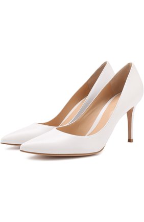 Кожаные туфли Gianvito 85 на шпильке | Фото №1 Кожаные туфли Gianvito 85 на шпильке | Фото №1