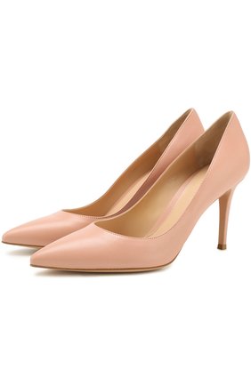 Кожаные туфли Gianvito 85 на шпильке | Фото №1 Кожаные туфли Gianvito 85 на шпильке | Фото №1