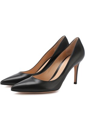 Кожаные туфли Gianvito 85 на шпильке | Фото №1 Кожаные туфли Gianvito 85 на шпильке | Фото №1