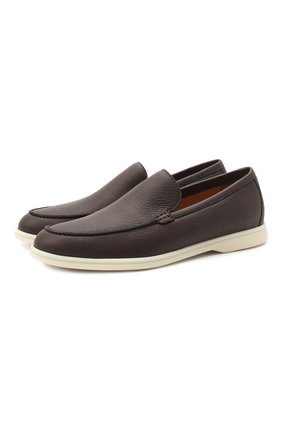 Мужские кожаные лоферы summer walk LORO PIANA темно-коричневого цвета по цене 64950 руб., арт. FAF8272 | Фото 1 Мужские кожаные лоферы summer walk LORO PIANA темно-коричневого цвета, арт. FAF8272 | Фото 1