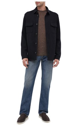 Мужские кожаные лоферы summer walk LORO PIANA темно-коричневого цвета по цене 64950 руб., арт. FAF8272 | Фото 2 Мужские кожаные лоферы summer walk LORO PIANA темно-коричневого цвета, арт. FAF8272 | Фото 2