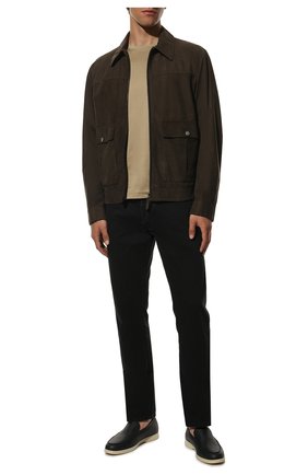 Мужские кожаные лоферы summer walk LORO PIANA темно-синего цвета по цене 64950 руб., арт. FAF8272 | Фото 2 Мужские кожаные лоферы summer walk LORO PIANA темно-синего цвета, арт. FAF8272 | Фото 2