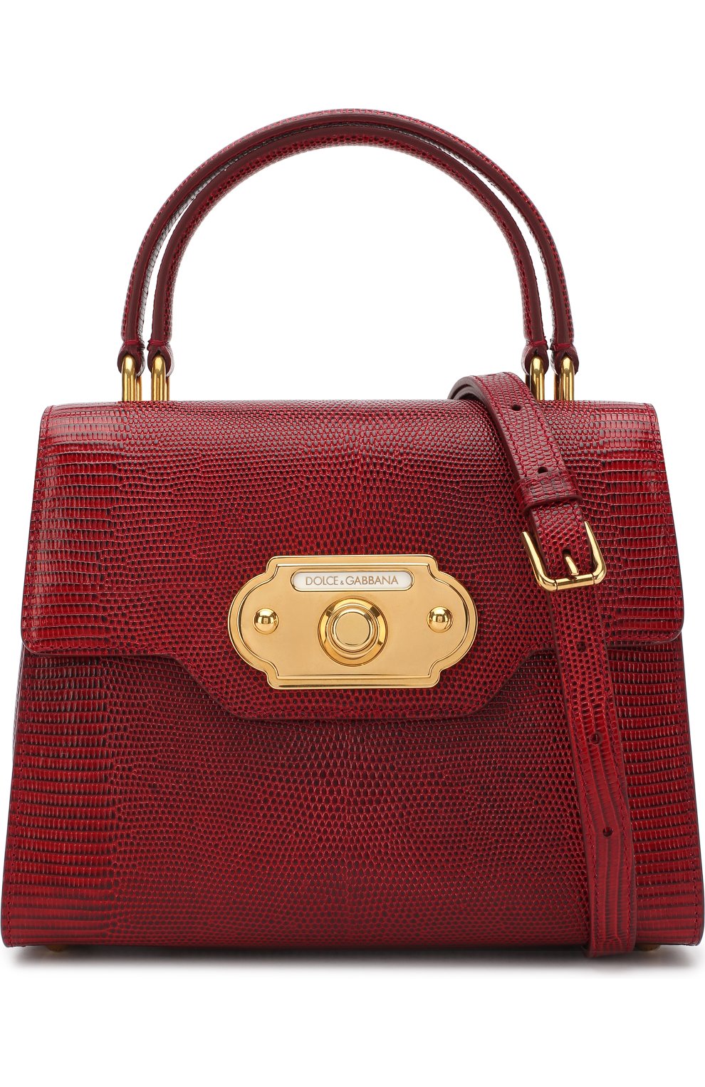 Женская сумка welcome DOLCE & GABBANA бордовая цвета, арт. 0116/BB6374/AI760 купить в ЦУМ | Фото №4 Сумка Welcome Dolce & Gabbana бордовая цвета | Фото №4