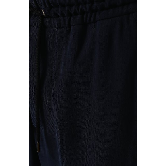 фото Хлопковые брюки свободного кроя с поясом на кулиске giorgio armani