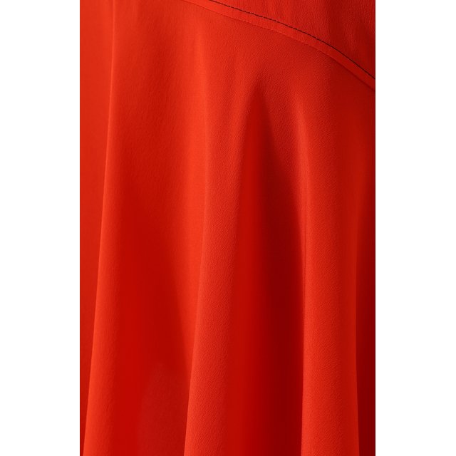 фото Однотонная шелковая юбка-миди асимметричного кроя sonia rykiel