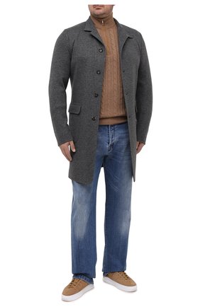 Мужской кашемировый свитер LORO PIANA бежевого цвета по цене 157000 руб., арт. FAD7358 | Фото 2 Мужской кашемировый свитер LORO PIANA бежевого цвета, арт. FAD7358 | Фото 2