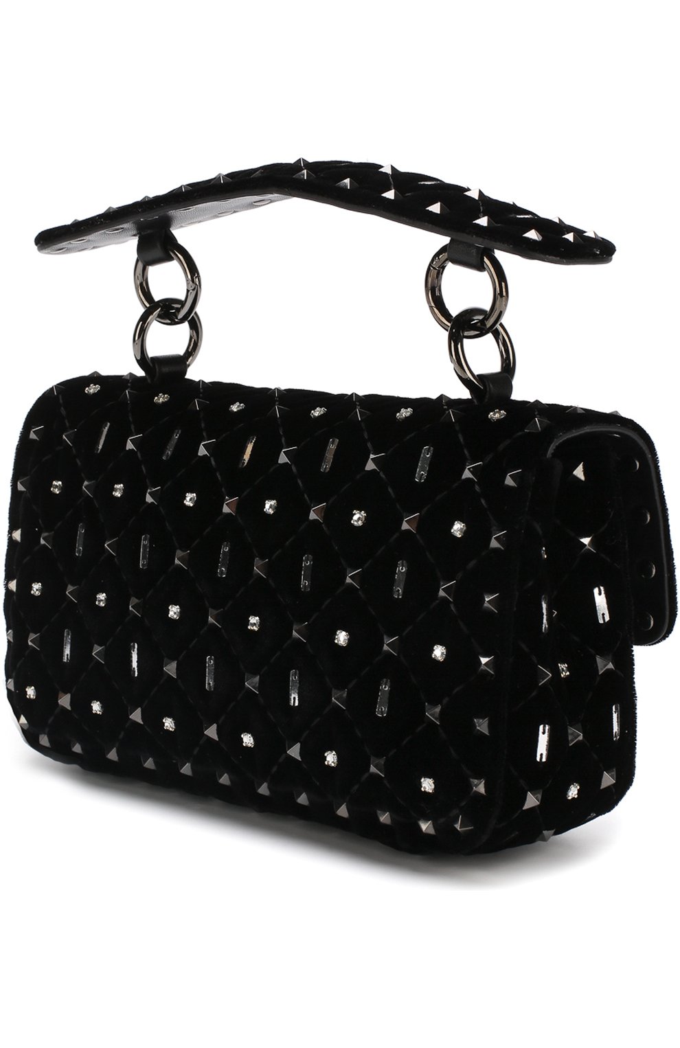 Женская сумка valentino garavani rockstud spike small VALENTINO черная цвета, арт. QW1B0123/YHH купить в ЦУМ | Фото №3 Сумка Valentino Garavani Rockstud Spike small Valentino черная цвета | Фото №3
