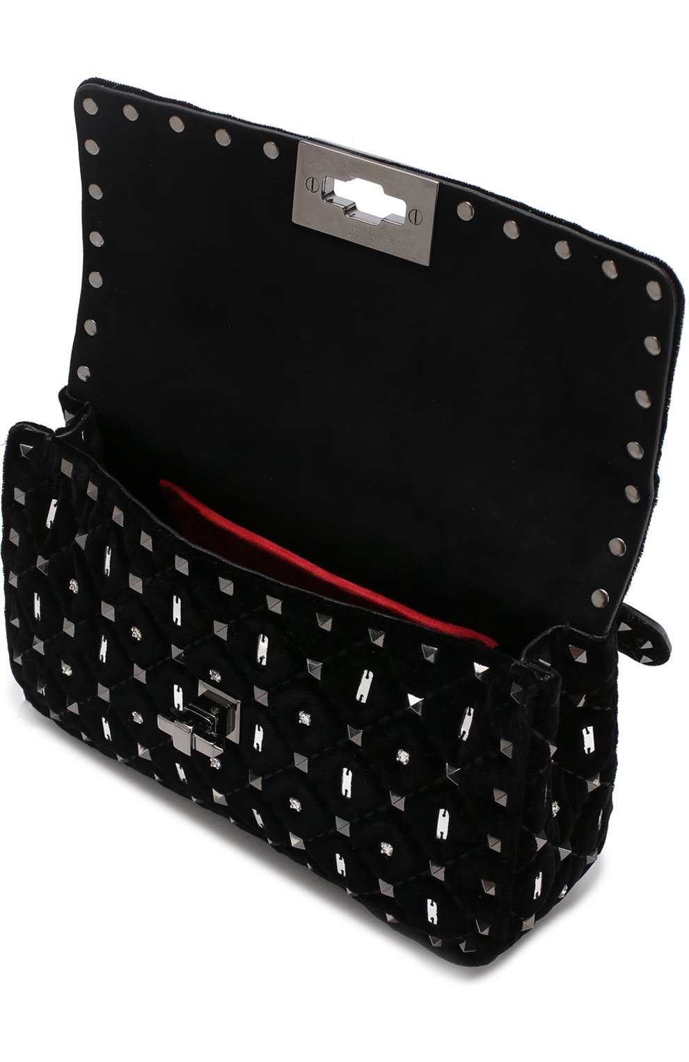 Женская сумка valentino garavani rockstud spike small VALENTINO черная цвета, арт. QW1B0123/YHH купить в ЦУМ | Фото №4 Сумка Valentino Garavani Rockstud Spike small Valentino черная цвета | Фото №4