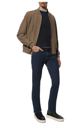 Мужские джинсы CANALI темно-синего цвета по цене 29950 руб., арт. 91700/PD00018 | Фото 2 Мужские джинсы CANALI темно-синего цвета, арт. 91700/PD00018 | Фото 2 (Длина (брюки, джинсы): Стандартные; Материал внешний: Хлопок, Деним; Кросс-КТ: Деним; Силуэт М (брюки): Прямые)