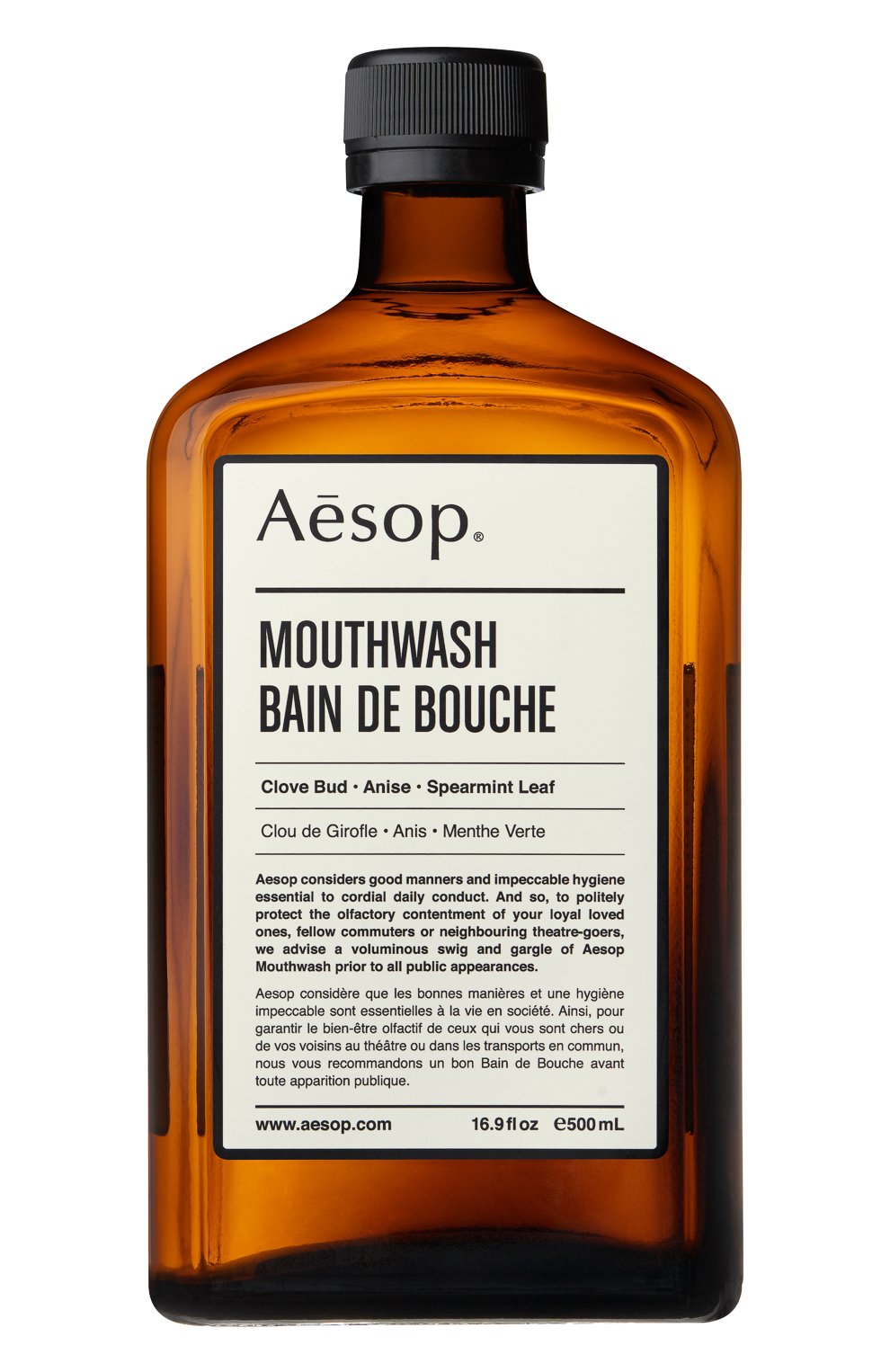 Женское ополаскиватель для полости рта mouthwash AESOP бесцветного цвета, арт. B500BS18 | Фото 1