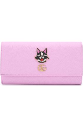 Женские кожаный кошелек с bosco GUCCI розового цвета по цене 42200 руб., арт. 499324/CA00G | Фото 1 Женские кожаный кошелек с bosco GUCCI розового цвета, арт. 499324/CA00G | Фото 1
