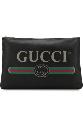 Мужская кожаная папка для документов на молнии GUCCI черного цвета по цене 71800 руб., арт. 500984/0GCAT | Фото 1 Мужская кожаная папка для документов на молнии GUCCI черного цвета, арт. 500984/0GCAT | Фото 1