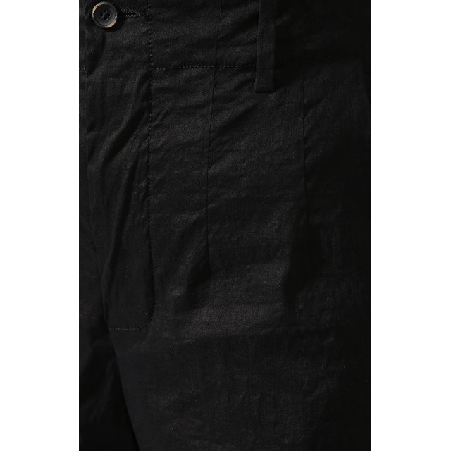 фото Однотонные льняные брюки с карманами uma wang