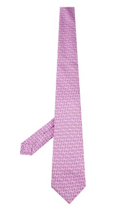 Мужской шелковый галстук ZILLI розового цвета, арт. MIP-CC7PL-40970/N001 | Фото 2 (Статус проверки: Проверено; Материал: Текстиль, Шелк; Принт: С принтом)