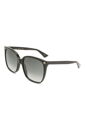 Женские солнцезащитные очки GUCCI черного цвета по цене 21100 руб., арт. GG0022 001 | Фото 1 Женские солнцезащитные очки GUCCI черного цвета, арт. GG0022 001 | Фото 1