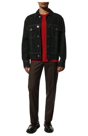 Мужская хлопковая футболка DOLCE & GABBANA красного цвета по цене 31200 руб., арт. G8HL0T/G70PD | Фото 2 Мужская хлопковая футболка DOLCE & GABBANA красного цвета, арт. G8HL0T/G70PD | Фото 2
