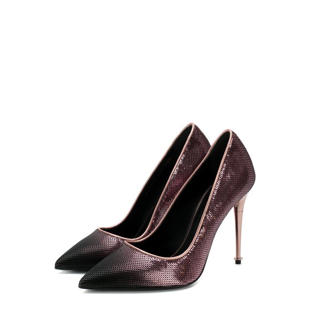 фото Туфли metal heel с вышивкой пайетками на шпильке tom ford