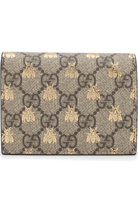 Женский футляр для кредитных карт gg supreme GUCCI бежевого цвета по цене 21550 руб., арт. 508757/9F26G | Фото 1 Женский футляр для кредитных карт gg supreme GUCCI бежевого цвета, арт. 508757/9F26G | Фото 1