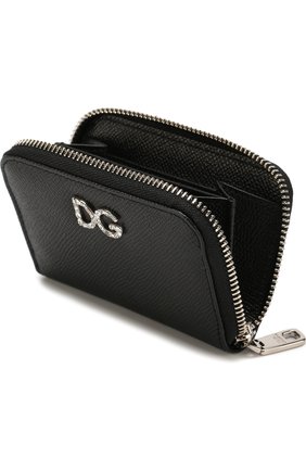 Кожаный кошелек на молнии с тиснением Dauphine Dolce & Gabbana, черного цвета, арт. BI0460/AU771 в ЦУМ | Фото №3 Кожаный кошелек на молнии с тиснением Dauphine Dolce & Gabbana черного цвета | Фото №3