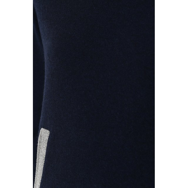 фото Кашемировый пуловер с капюшоном и контрастной отделкой loro piana