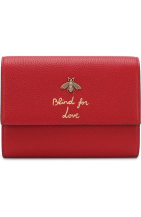 Женская клатч animalier bee GUCCI красного цвета по цене 56650 руб., арт. 498097/A7M0T | Фото 1 Женская клатч animalier bee GUCCI красного цвета, арт. 498097/A7M0T | Фото 1
