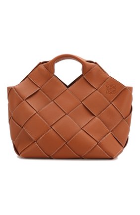 Женская сумка woven LOEWE светло-коричневого цвета по цене 225500 руб., арт. 321.12.L62 | Фото 1 Женская сумка woven LOEWE светло-коричневого цвета, арт. 321.12.L62 | Фото 1