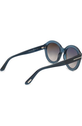 Женские солнцезащитные очки TOM FORD голубого цвета по цене 22850 руб., арт. TF611 | Фото 3 Женские солнцезащитные очки TOM FORD голубого цвета, арт. TF611 | Фото 3