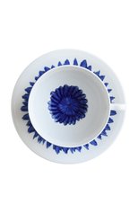 Чашка для завтрака с блюдцем in bloom BERNARDAUD синего цвета, арт. 1768/21512 | Фото 2 (Интерьер_коллекция: In Bloom; Статус проверки: Проверена категория; Ограничения доставки: fragile-2)