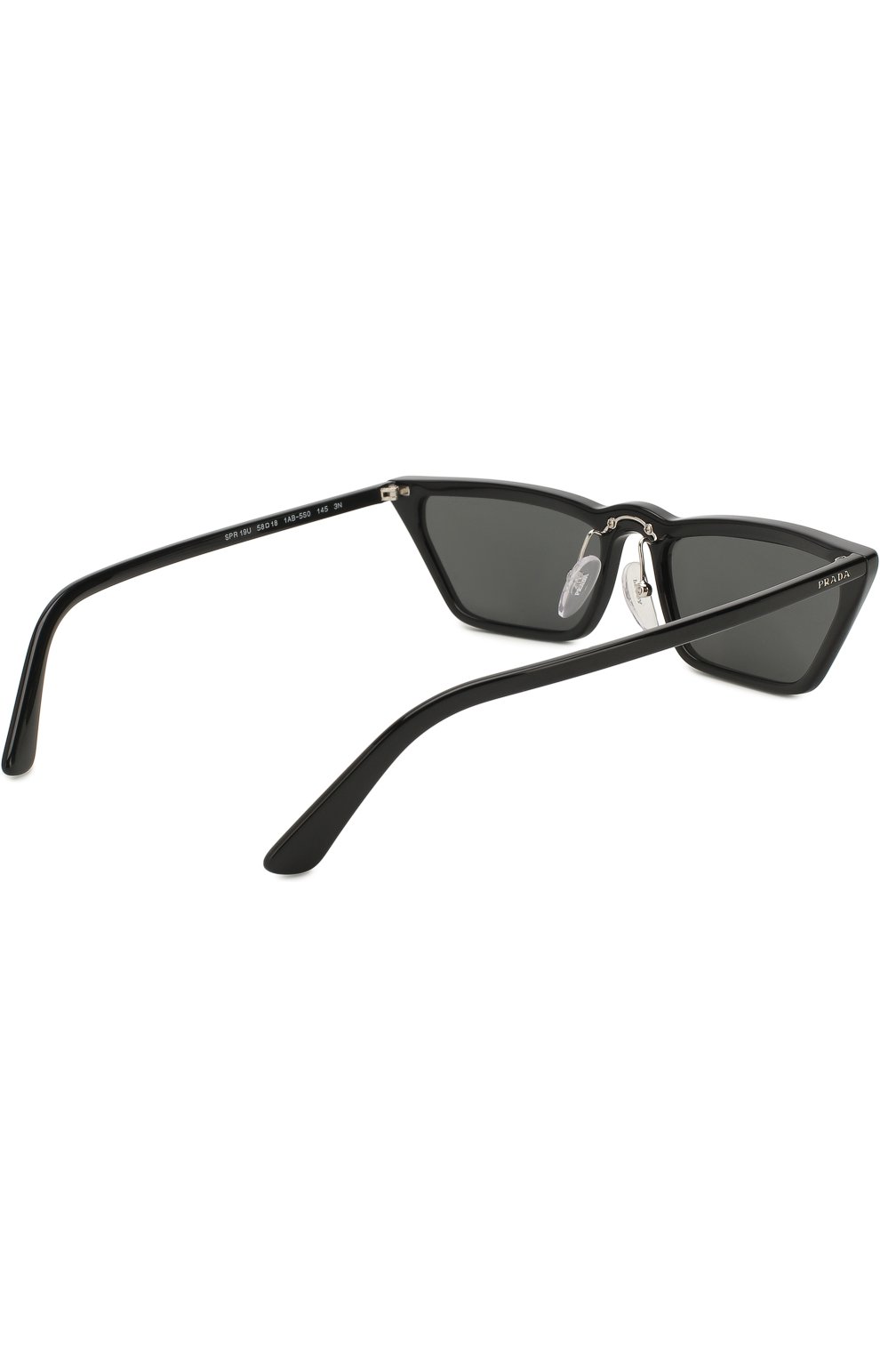 Женские черные солнцезащитные очки Prada, арт. 19US-1AB5S0 купить в ЦУМ | Фото №4 Солнцезащитные очки Prada черные | Фото №4