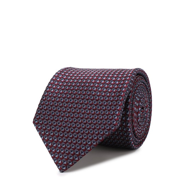 фото Шелковый галстук с узором brioni