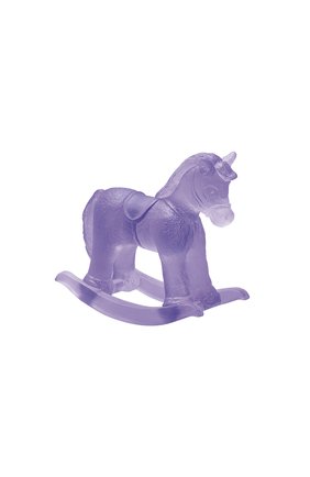 Скульптура rocking horse DAUM фиолетового цвета, арт. 05509-2 | Фото 1 (Статус проверки: Проверена категория; Ограничения доставки: fragile-2)