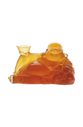 Мужского скульптура happy bouddha DAUM желтого цвета по цене 71950 руб., арт. 06390 | Фото 1 Мужского скульптура happy bouddha DAUM желтого цвета, арт. 06390 | Фото 1