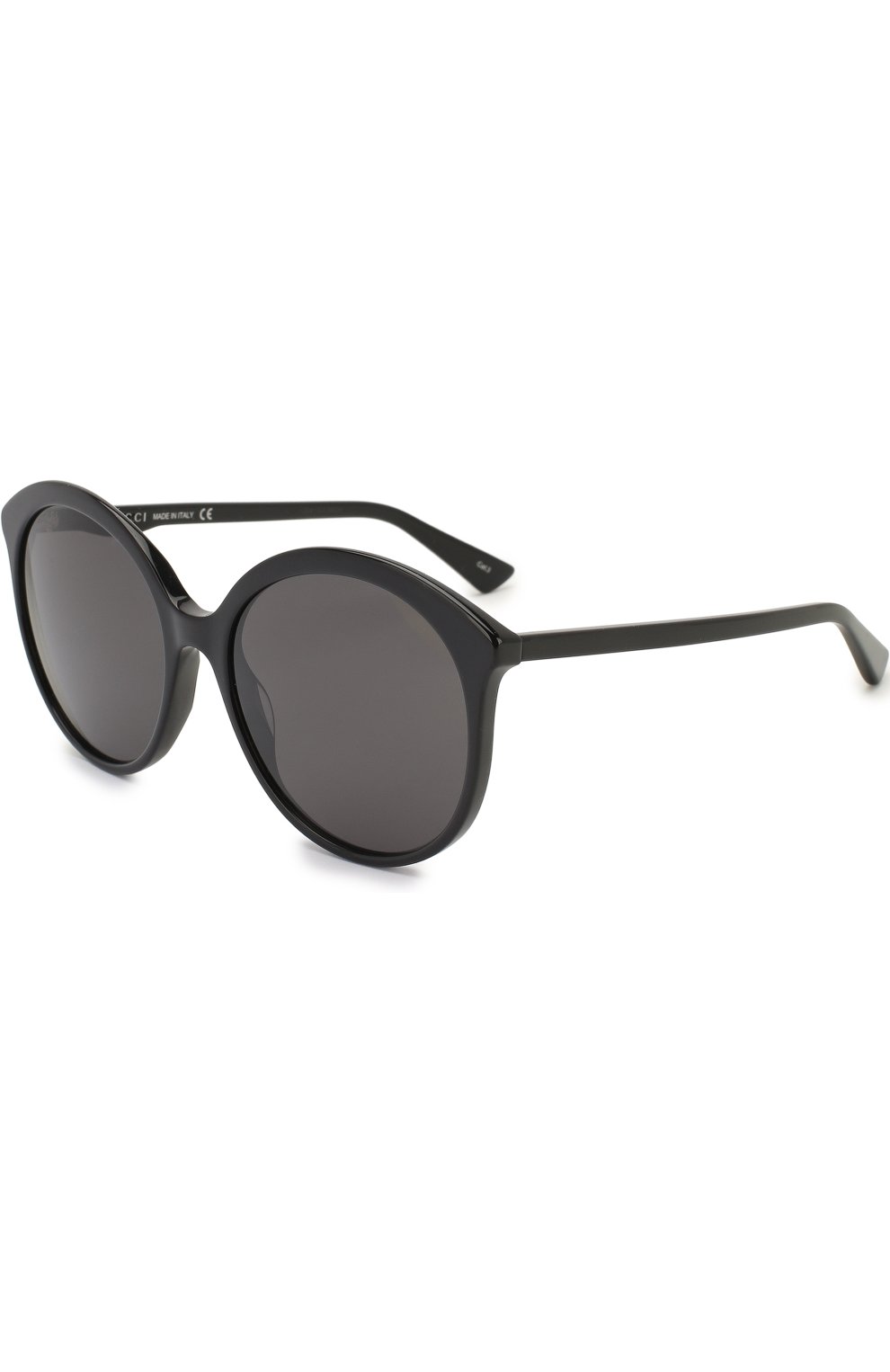 Женские солнцезащитные очки GUCCI черного цвета, арт. GG0257 001 | Фото 1