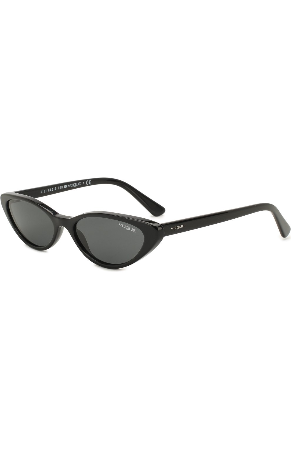 Женские солнцезащитные очки VOGUE EYEWEAR черного цвета, арт. 5237S-W44/87 | Фото 1