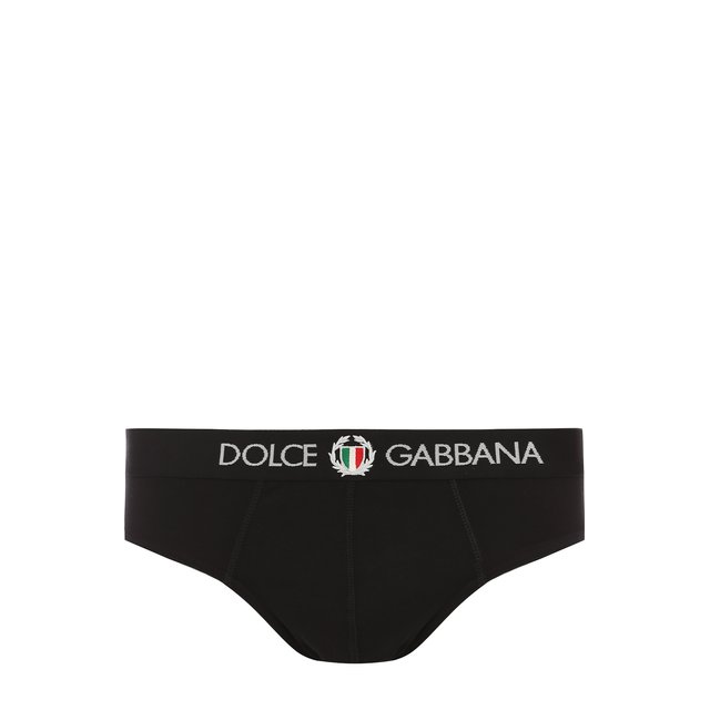 Хлопковые брифы с широкой резинкой Dolce&Gabbana 3976783